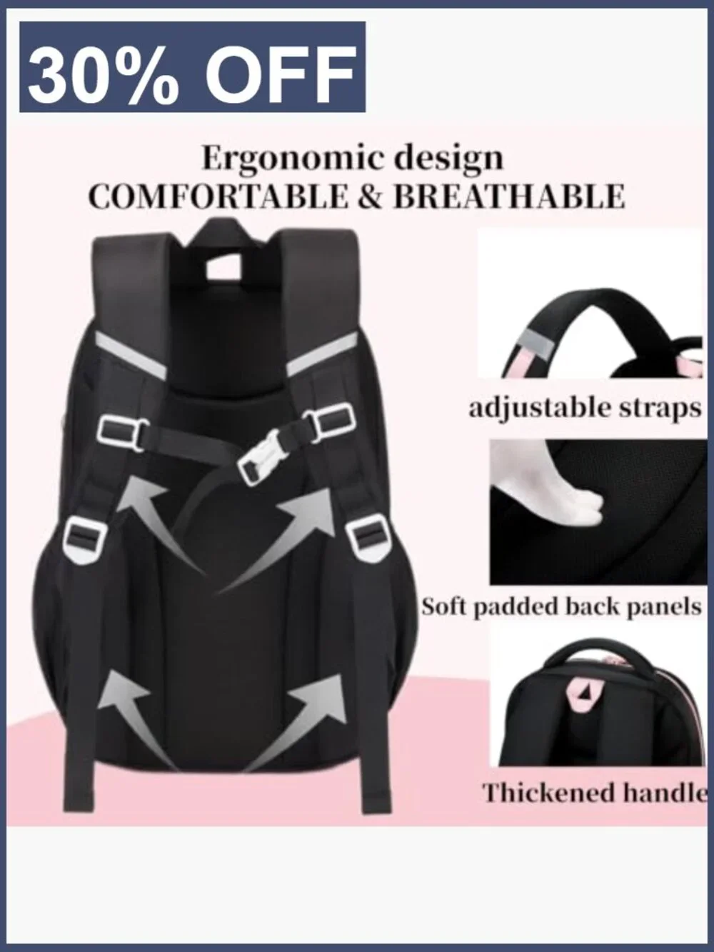 Kids Backpack for School Boys Girls Bookbag Teen Middle Elementary Lightweight